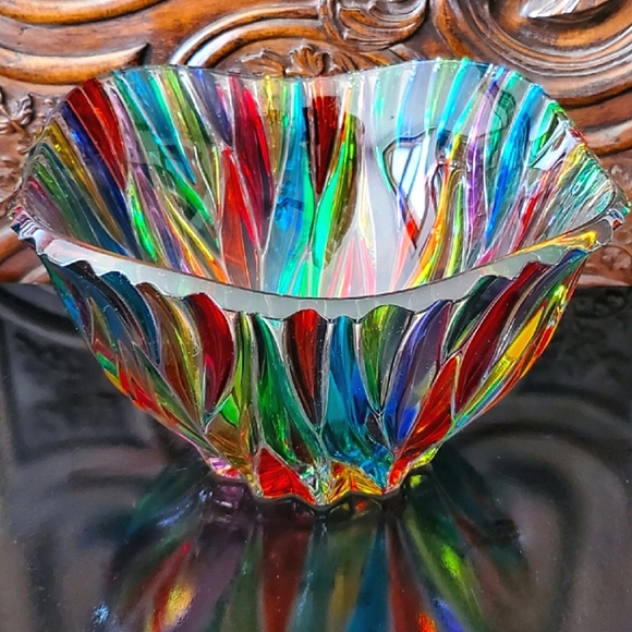 Spectacular 10 1/2" Due Zeta Zecchin Venetian / Murano Art Glass Bowl - Picture 2 of 16